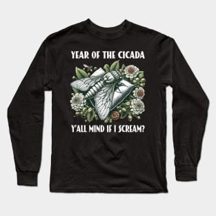 Cicada Invasion Year Of The Cicada 2024 Brood Cicada Lover Long Sleeve T-Shirt